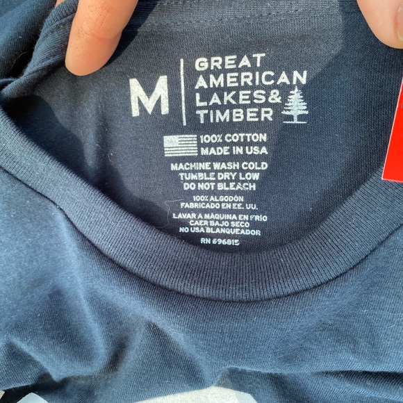 Great American Lakes & Timber USA t-shirt BNWT - Picture 6 of 7